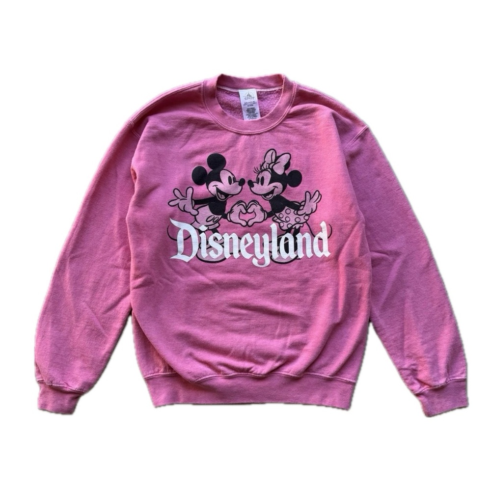 Disneyland Mickey and Minnie Pink Sweatshirt